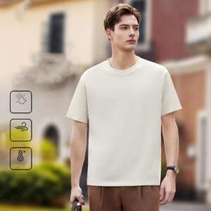 High Quality 40S 220 Grams Antibacterial Silky Summer Cool Tshirts