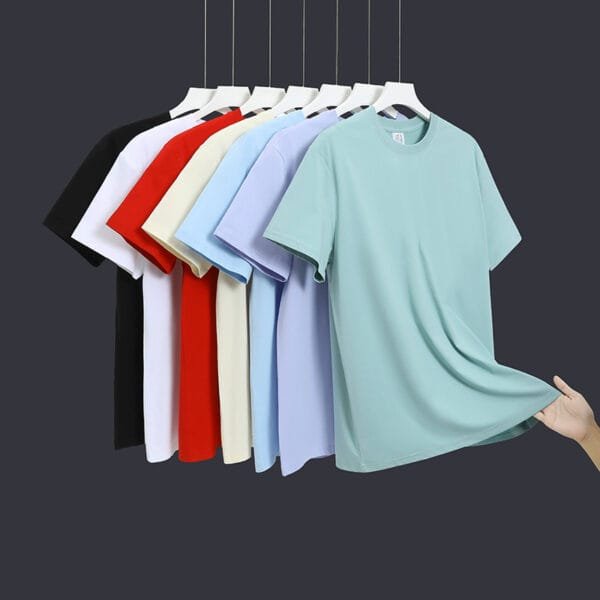 Blank Unisex Polyester Crew Neck T-Shirt - Perfect for Custom Printing & Design