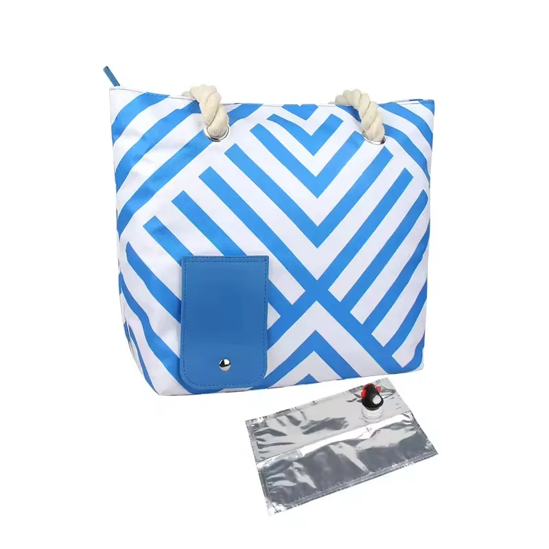 Fashionable Insulated Beach Wine Bag - Image 2