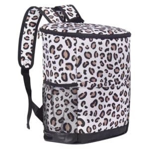 Premium Leopard Print Oxford Cooler Bag