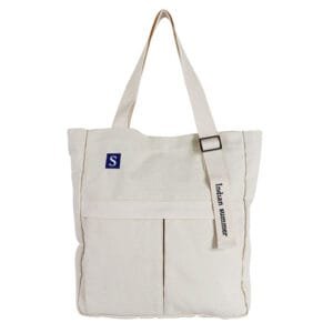 Portable Canvas Mommy Bag with Custom Logo - Korean Lazy Style, Student Creative Tote