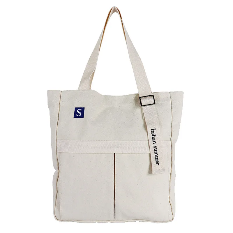 Portable Canvas Mommy Bag with Custom Logo - Korean Lazy Style, Student Creative Tote