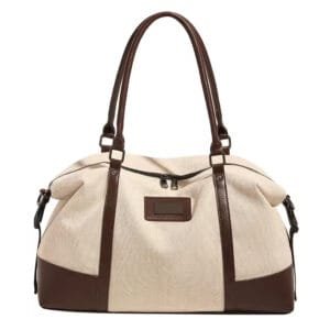 New Designer Women's Canvas Travel Duffel Bag Deluxe Weekend Tote