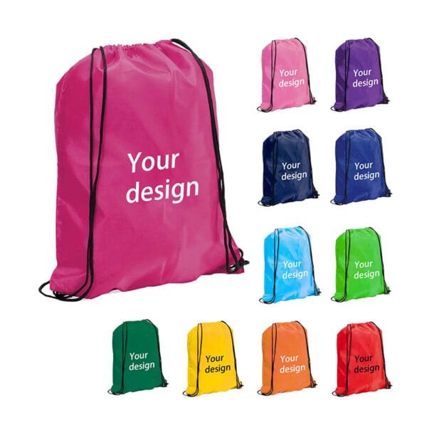 Most Popular Water-Resistant Sport Drawstring Backpack | Custom Polyester Bag