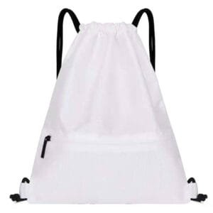 Cheap Promotional Drawstring Backpack with Zipper Pocket Lightweight & Large