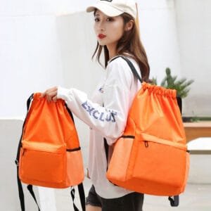 Wholesale Travel & Sport Drawstring Shoulder Bag - Waterproof Oxford Cloth Backpack
